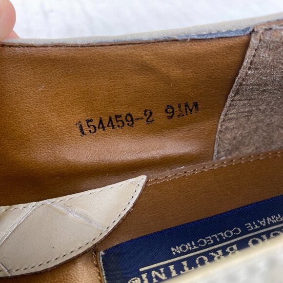 Giorgio Brutini Dress Shoes Men 9.5M Genuine  Ostrich Leather Loafers,Vintage main image 13